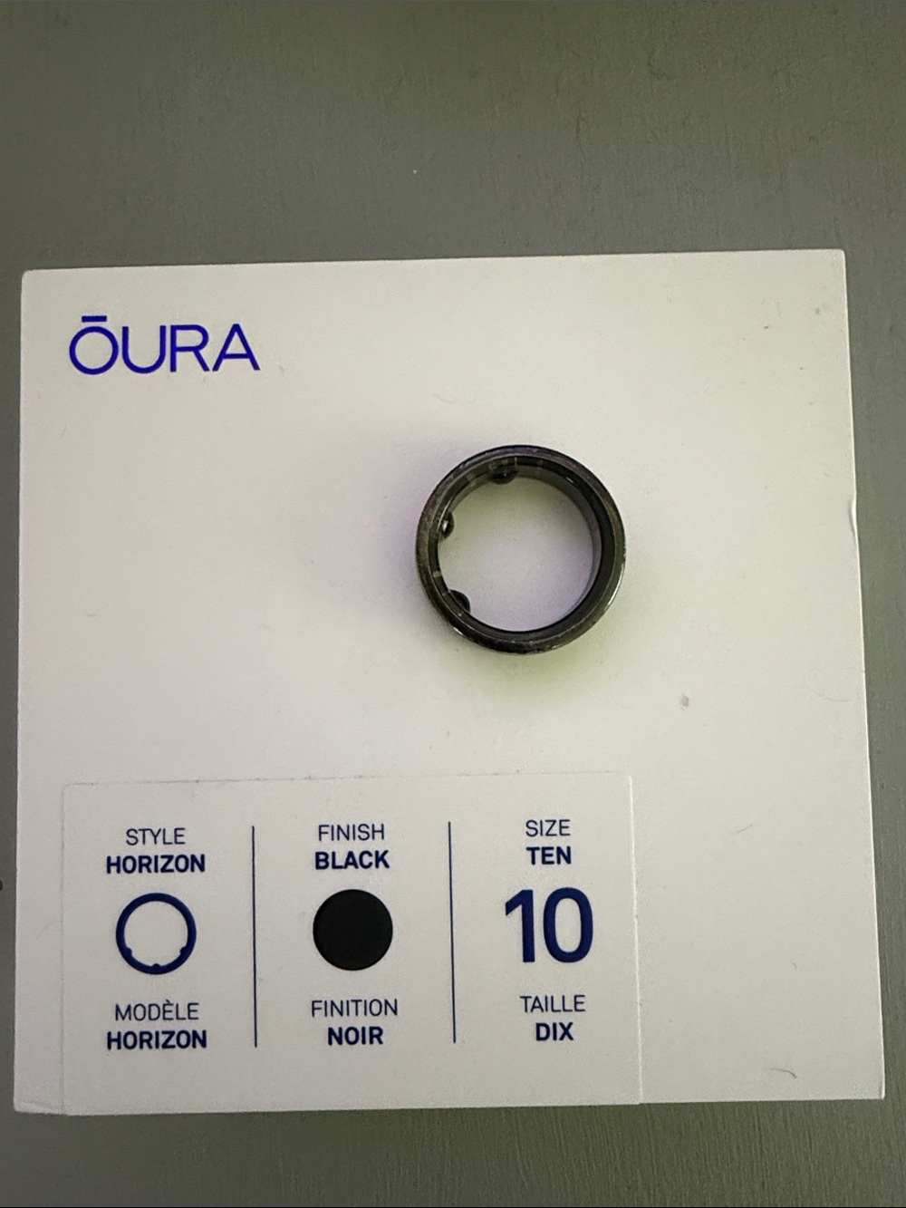 Oura Horizon Smart Ring in Black